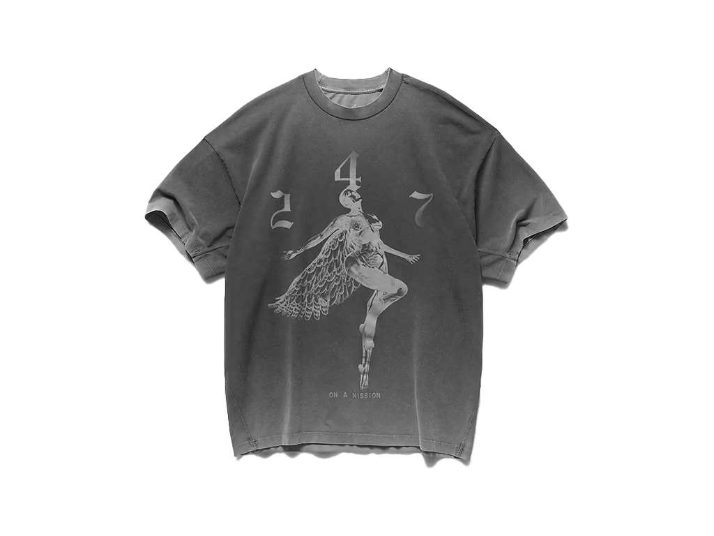 Represent 247 Fallen Angel Graphic T-Shirt Vintage Black