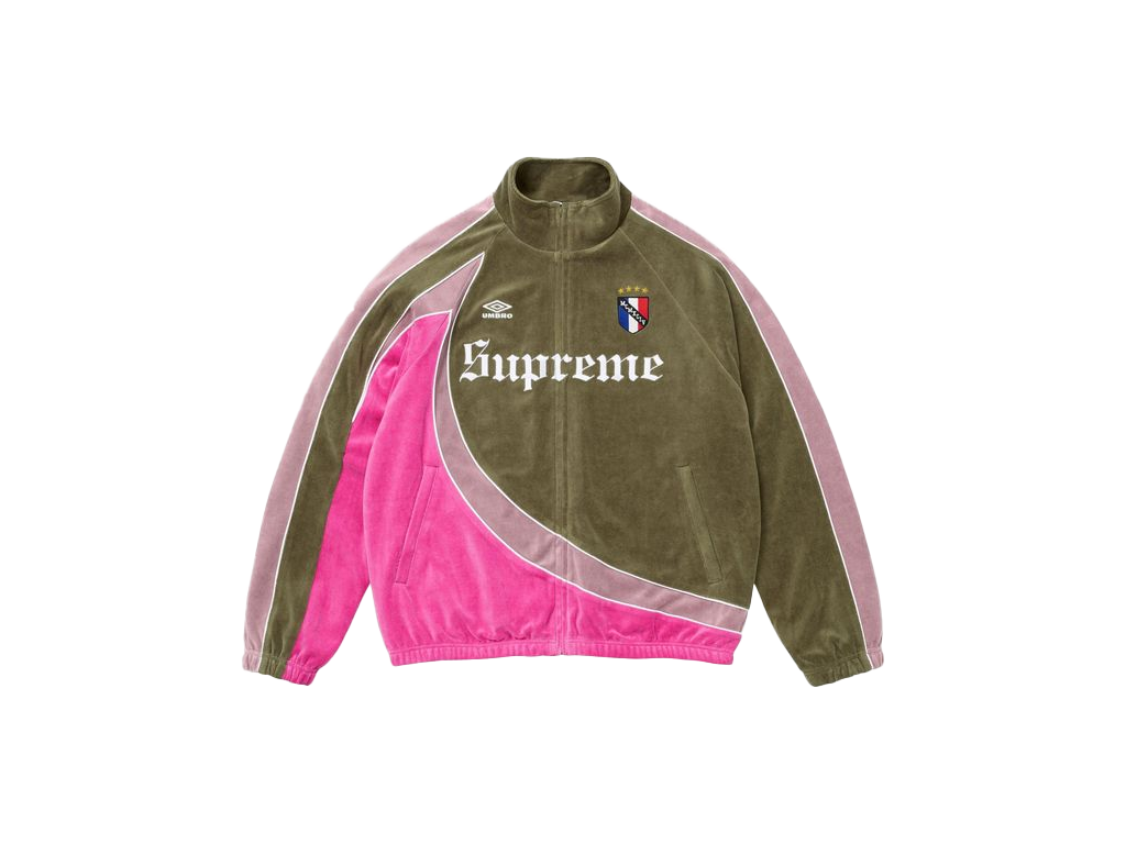 Supreme x Umbro Velour Track Jacket Olive-Supreme-pikastore.cz