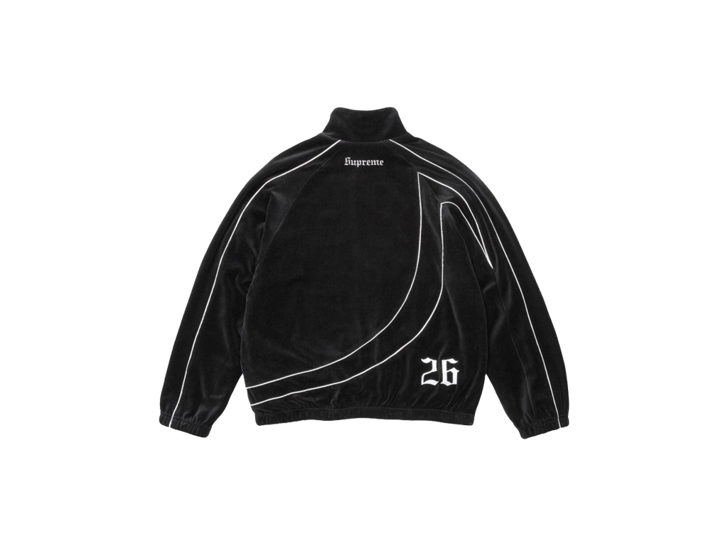 Supreme x Umbro Velour Track Jacket Black-Supreme-pikastore.cz