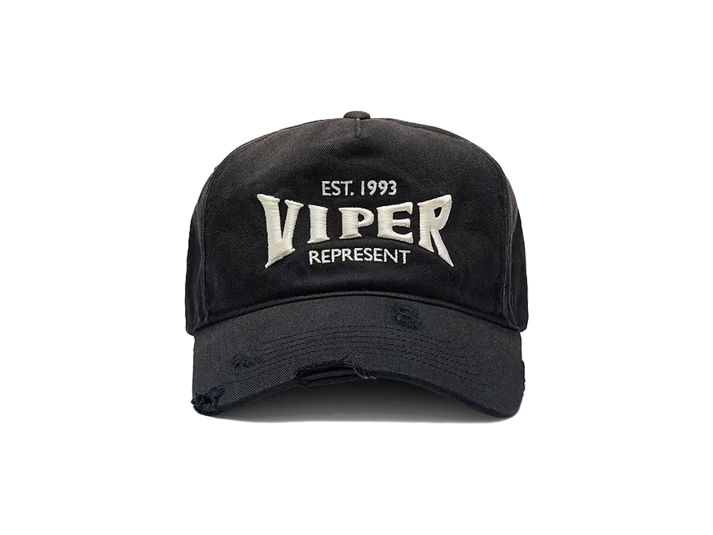 Represent x Viper Room x 47 Cap Washed Black-Represent-pikastore.cz