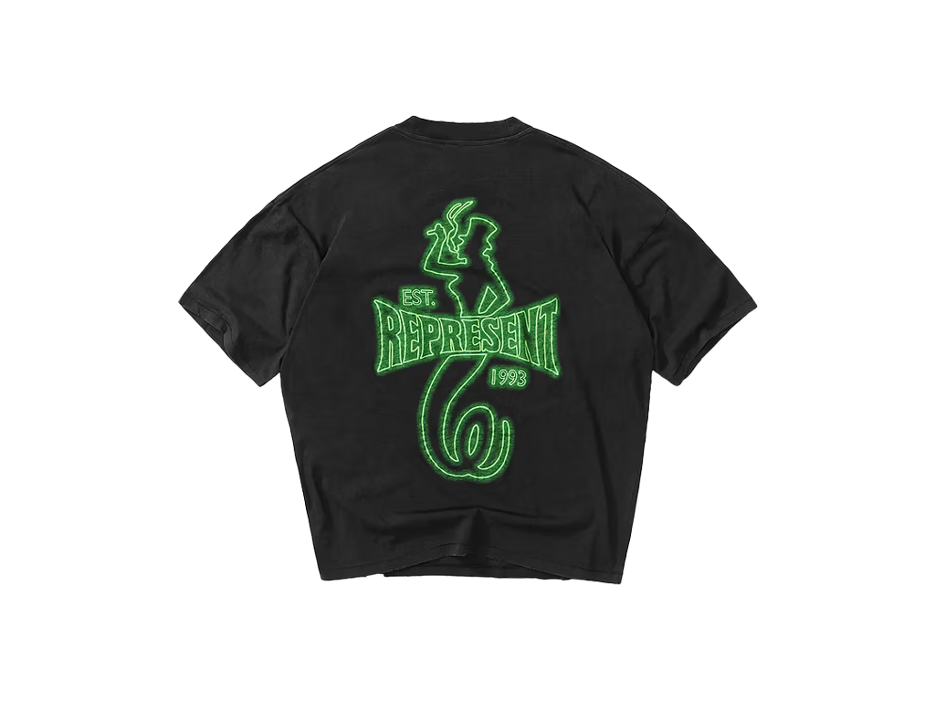 Represent x The Viper Room Glow T-Shirt Vintage Black-Represent-pikastore.cz