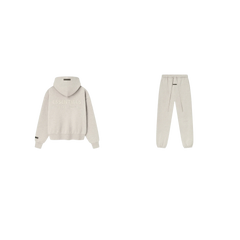 pikastore.cz - Fear of God Essentials S25 Zip Hoodie Heather Stone + S25 Sweatpants Heather Stone SET