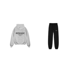 pikastore.cz - Owners Club Hoodie Ash Grey + Owners Club Sweatpants Black SET