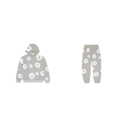 Denim Tears Cotton Wreath Sweatshirt + Sweatpants Grey - SET