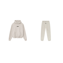 pikastore.cz - Fear of God Essentials S25 Hoodie Heather Stone + S25 Sweatpants Heather Stone SET
