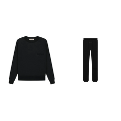 pikastore.cz - Fear of God Essentials Crewneck S22 Black Limo + S22 Sweatpants Black SET