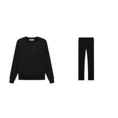 pikastore.cz - Fear of God Essentials Crewneck S22 Black Limo + S22 Relaxed Sweatpants Black SET