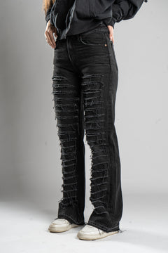 Custom WMNS Distressed Black Jeans
