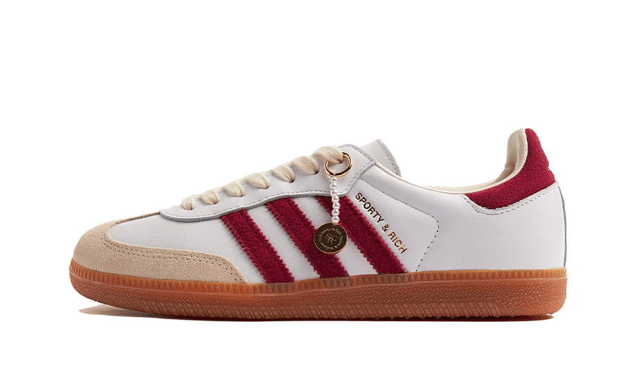 Adidas Samba Sporty & Rich White Collegiate Burgundy-sneakers-Adidas-pikastore.cz