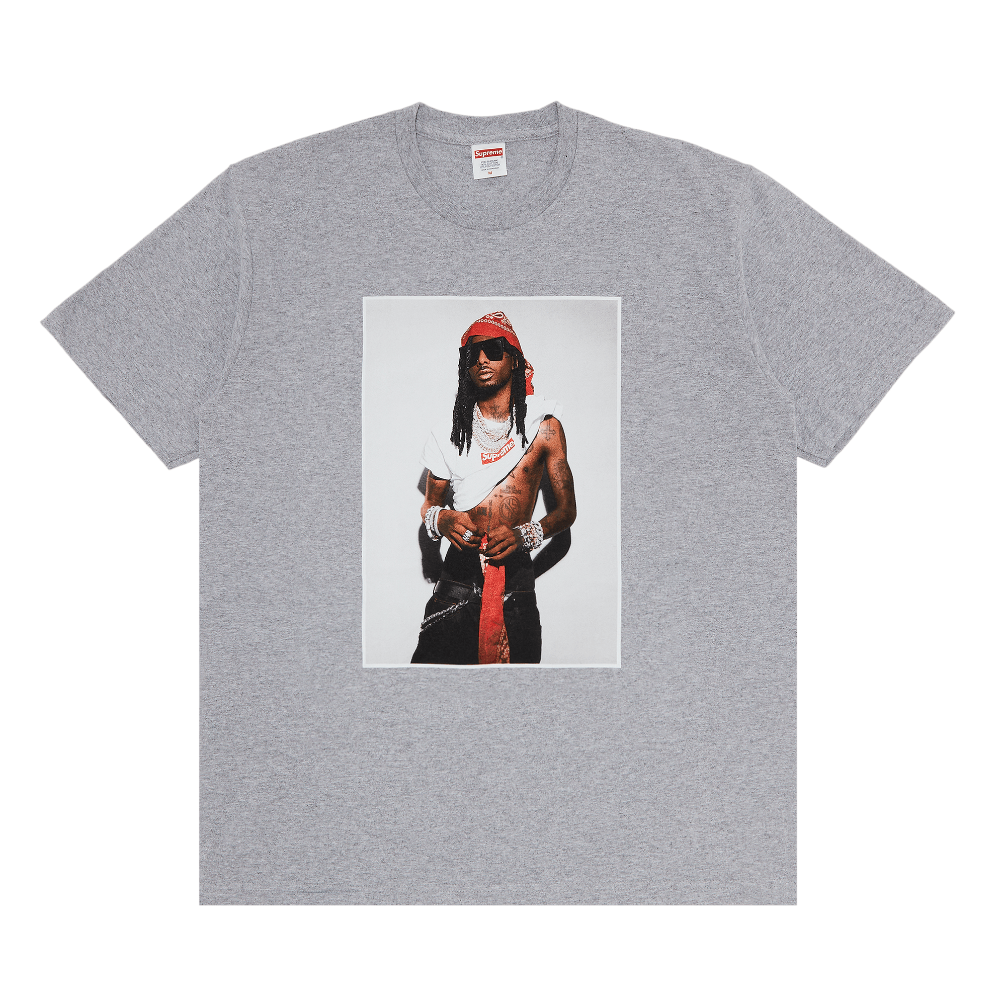 Supreme Playboi Carti Tee Heather Grey-Supreme-pikastore.cz