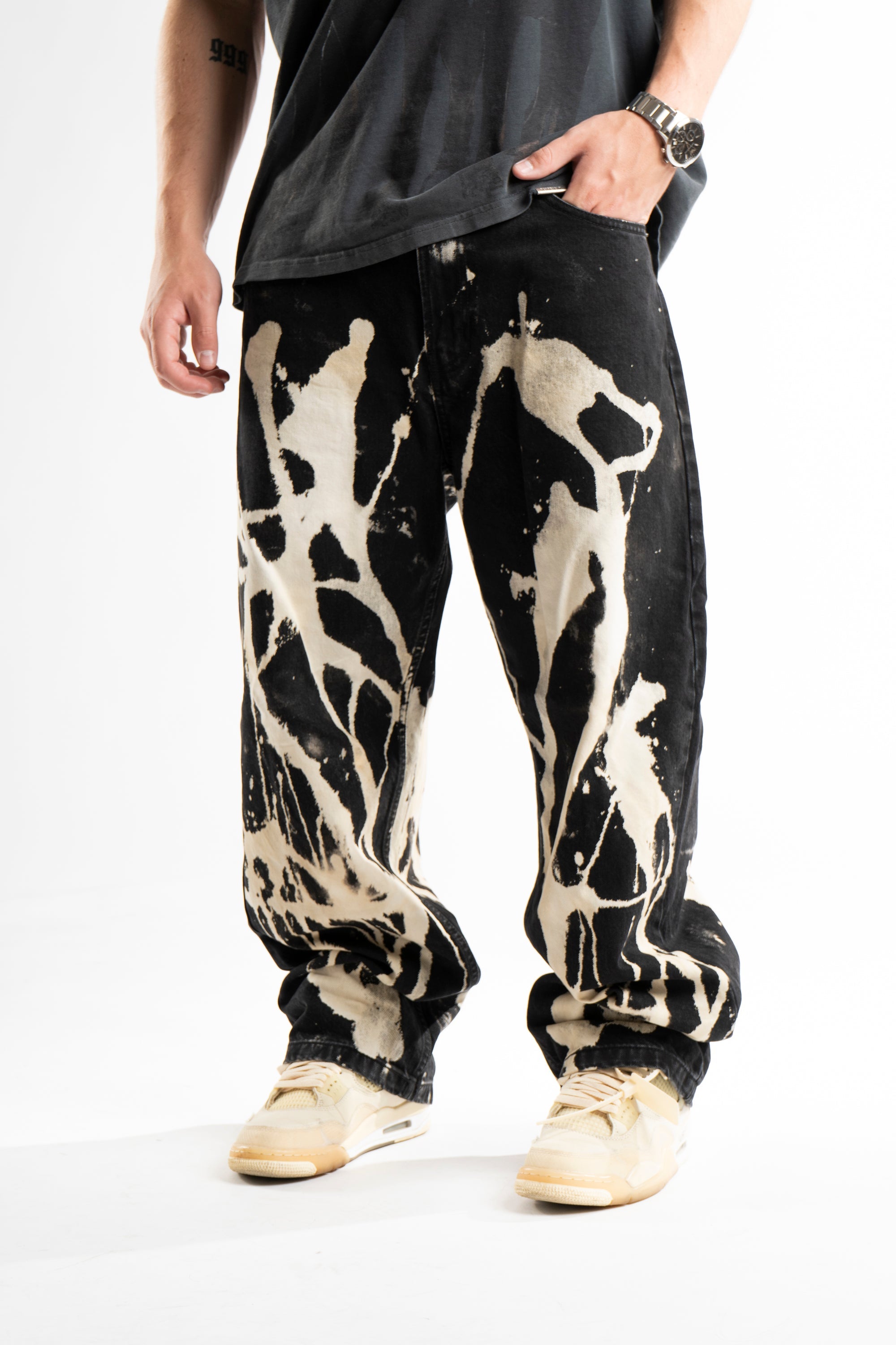Custom Bleached Jeans V2