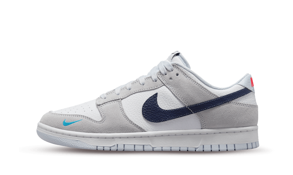 Nike Dunk Low White Grey Navy Aqua Mini Swoosh-sneakers-Nike-pikastore.cz
