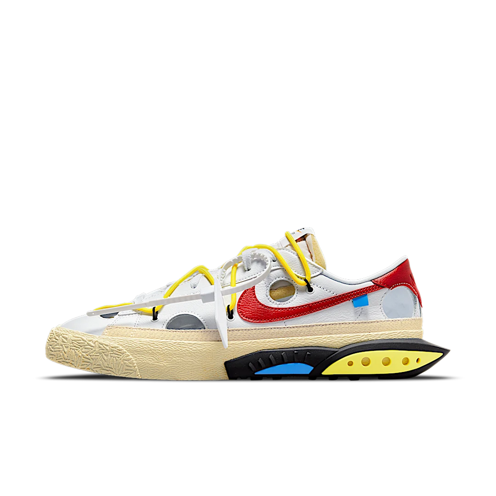Nike Blazer Low Off-White University Red-sneakers-Nike-pikastore.cz