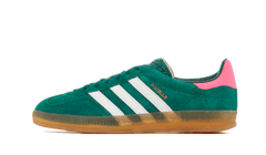 Adidas Gazelle Indoor Collegiate Green Lucid Pink (Naisten)
