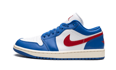 Nike Air Jordan 1 Low Sport Blue Gym Red (Dame)