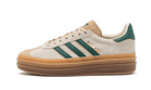 Adidas Gazelle Bold Magic Beige Collegiate Green (Women's)-sneakers-Adidas-pikastore.cz