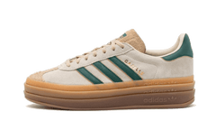 Adidas Gazelle Bold Magic Beige Collegiate Green (Women's)