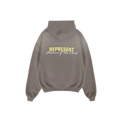 Represent Patron Of The Club Hoodie Washed Olive