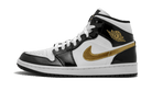 Nike Air Jordan 1 Mid Patent Black White Gold-sneakers-Air Jordan-pikastore.cz