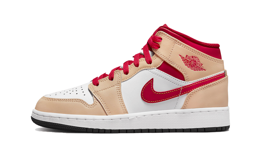 Nike Air Jordan 1 Mid Light Curry Cardinal-sneakers-Air Jordan-pikastore.cz