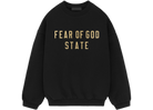 Fear of God Essentials Fleece S24 Crewneck Black-Fear of God-pikastore.cz