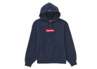Supreme Box Logo Hooded Sweatshirt Navy-Supreme-pikastore.cz