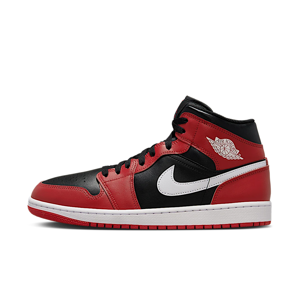 Nike Air Jordan 1 Mid Gym Red Black White-Air Jordan-pikastore.cz