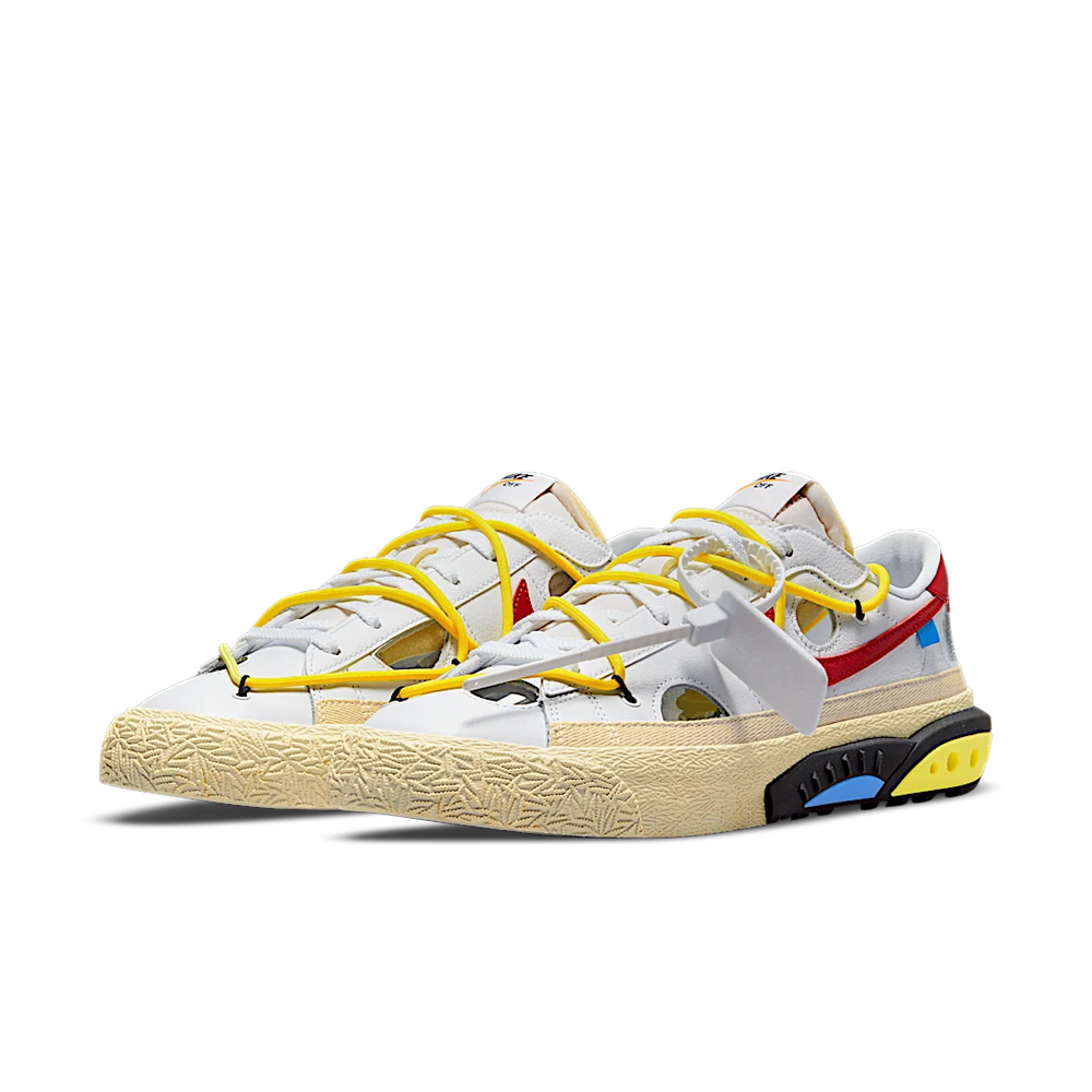 Nike Blazer Low Off-White University Red-sneakers-Nike-pikastore.cz