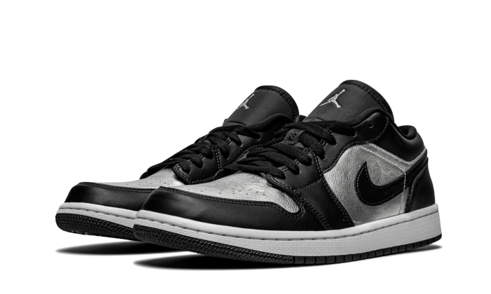 Nike Air Jordan 1 Low SE Black Metallic Silver (Women's)-sneakers-Air Jordan-pikastore.cz