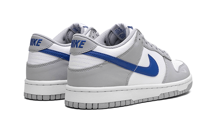 Nike Dunk Low Mini Swoosh Wolf Grey Game Royal (GS)-sneakers-Nike-pikastore.cz