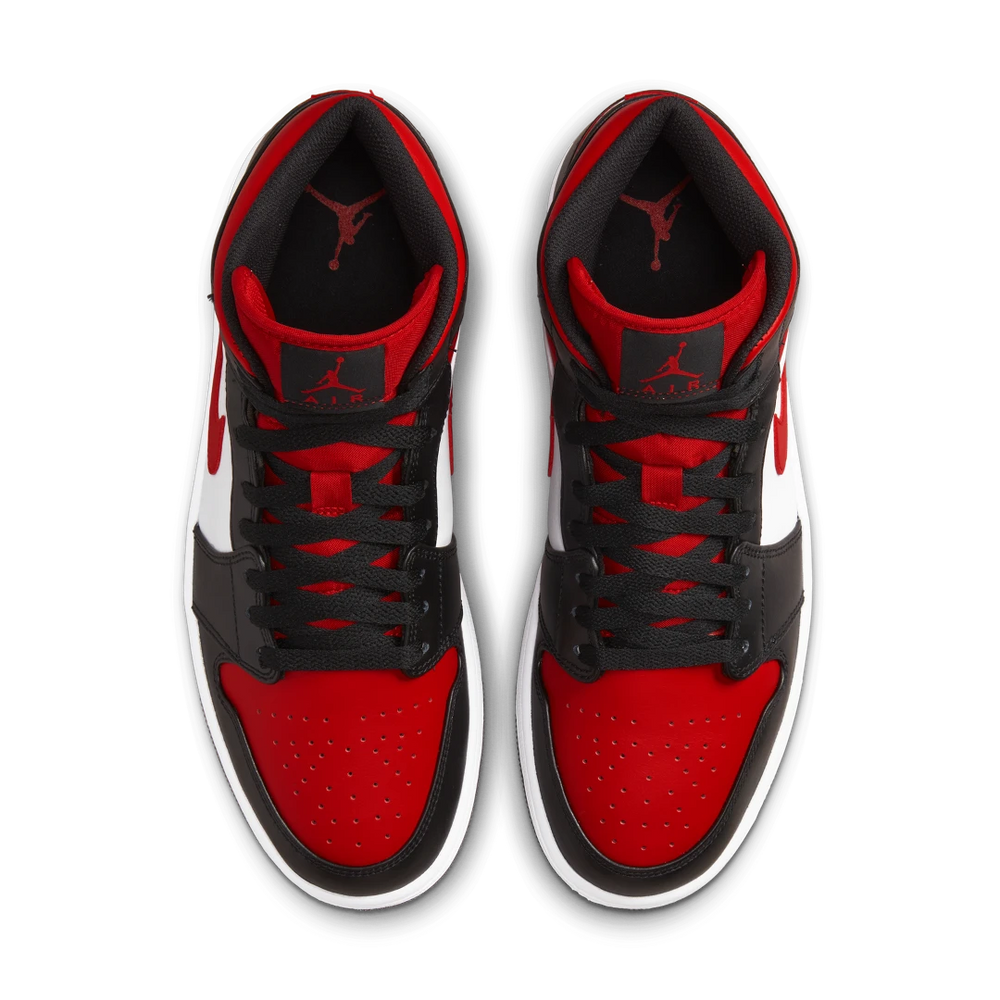 Nike Air Jordan 1 Mid White Black Red (2022)-sneakers-Air Jordan-pikastore.cz