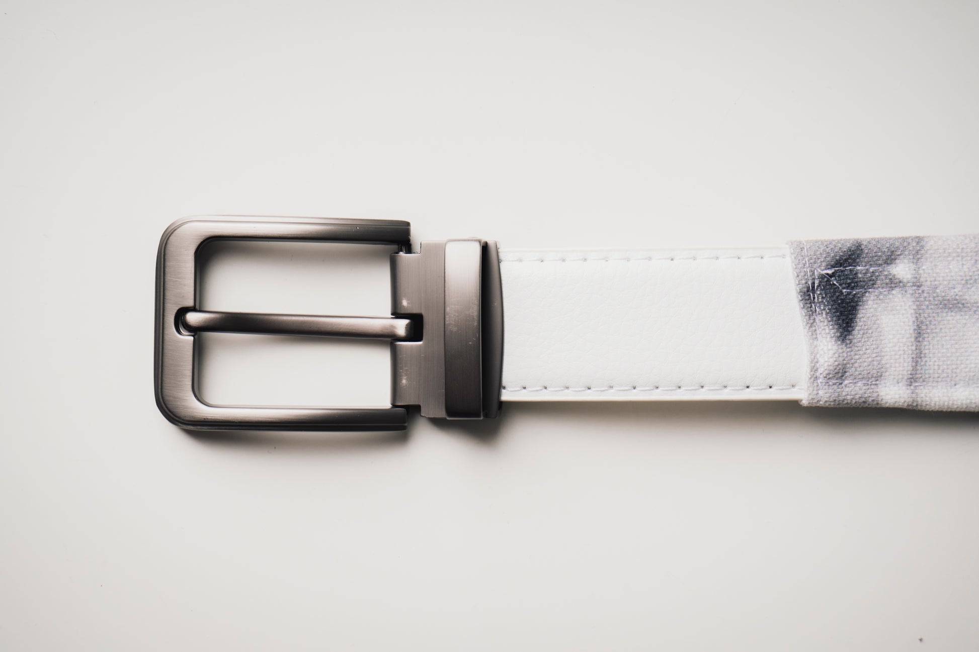 Custom White Marble Fade Belt
