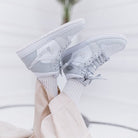 Nike Air Jordan 1 Mid SE GS Swoosh Logo - Grey Camo-Air Jordan-pikastore.cz
