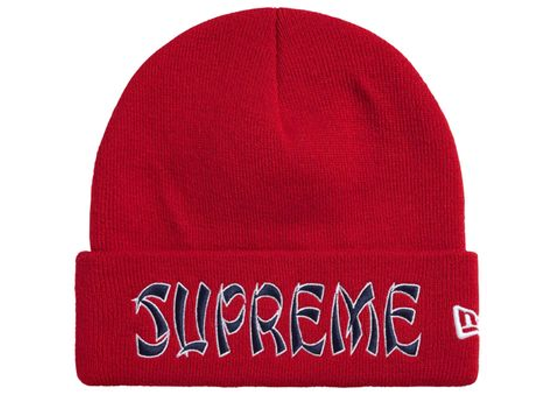 Supreme New Era Action Beanie Red