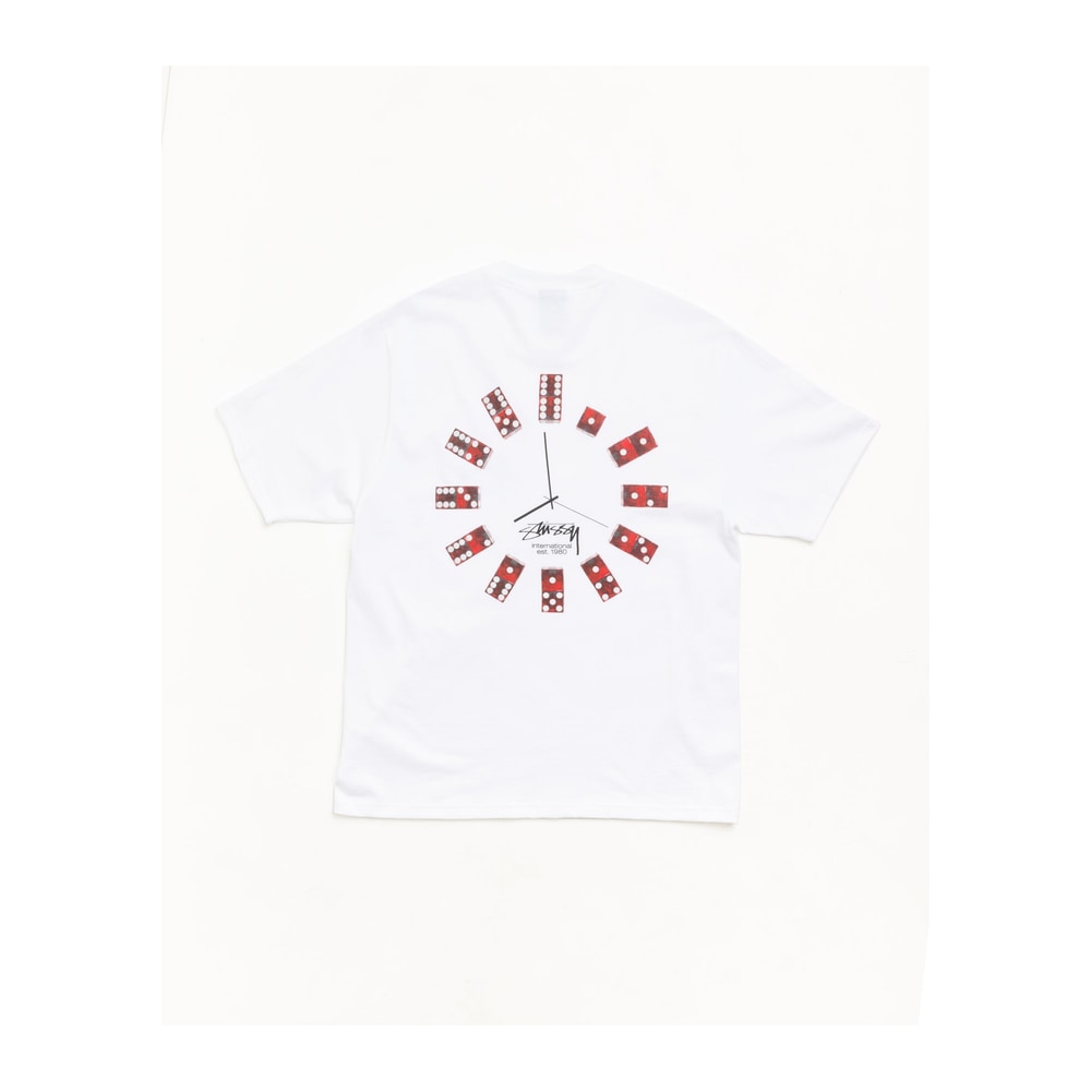 Stüssy Dice Clock T-Shirt in White