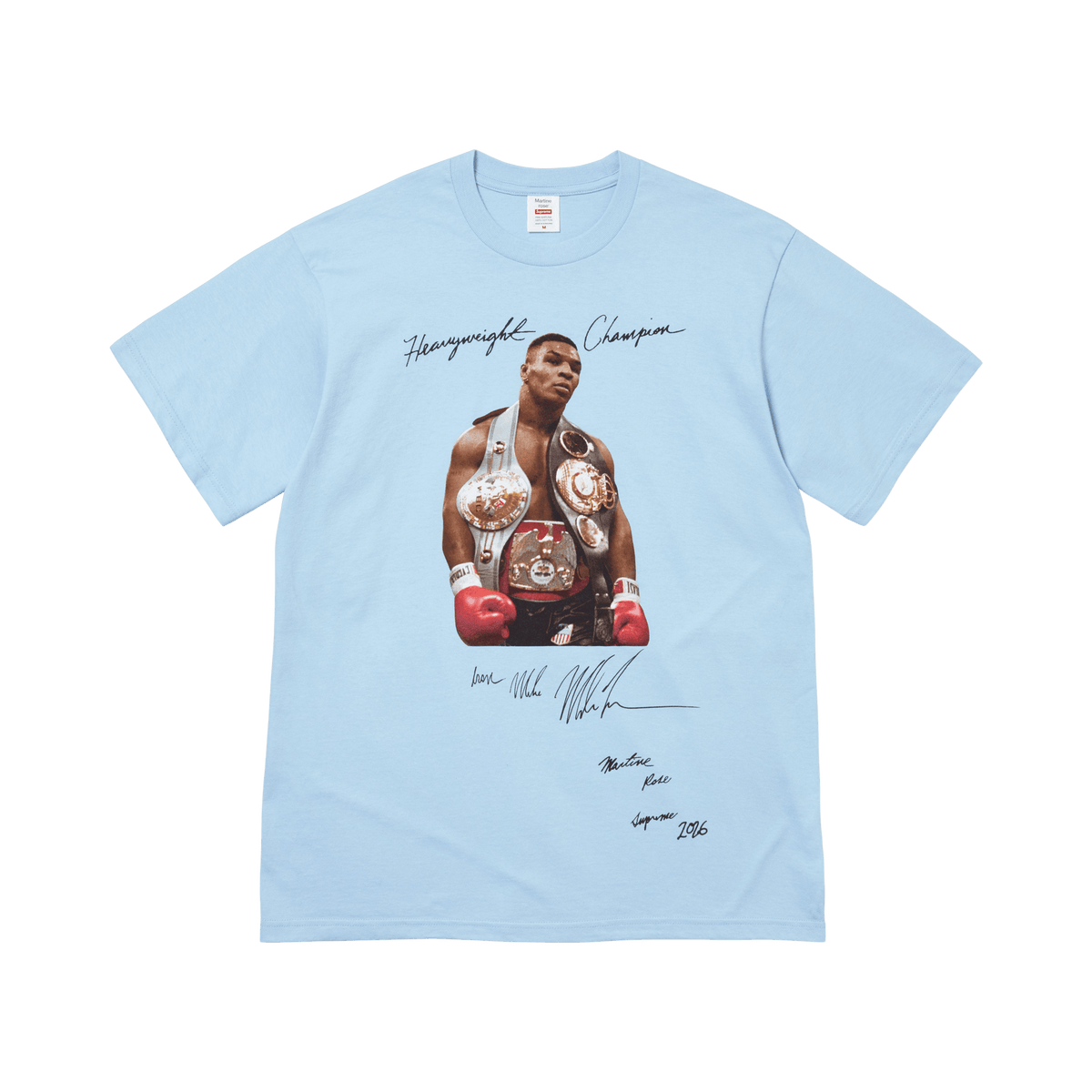 Supreme x Martine Rose Champion Tee Powder Blue – тениска