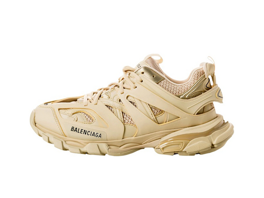 Balenciaga Track Beige Metallic Gold