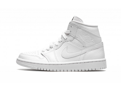 Nike Jordan 1 Mid White Snakeskin (Women's)