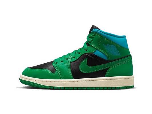 Nike Jordan 1 Mid Lucky Green Aquatone (Women's)