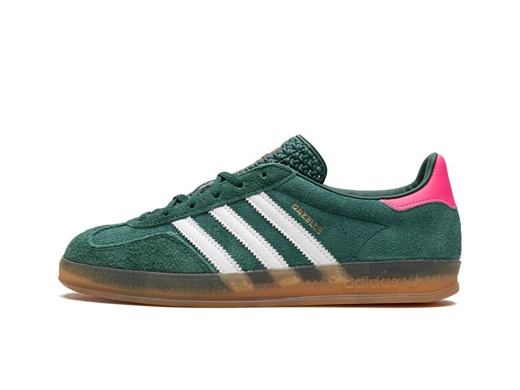 Adidas Gazelle Indoor Collegiate Green Lucid Pink (Women's)