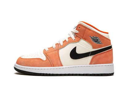 Nike Jordan 1 Mid SE Orange Suede (GS)