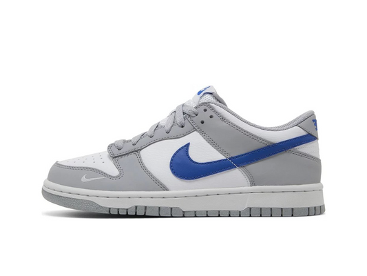 Nike Dunk Low Mini Swoosh Wolf Gray Game Royal (GS)