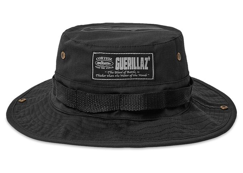 Corteiz Alcatraz Bucket Hat Triple Black-Corteiz-pikastore.cz