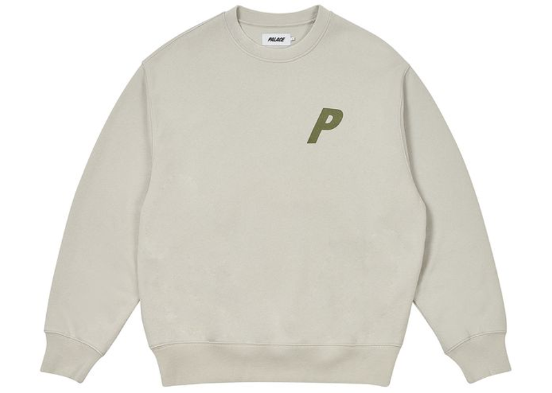 Palace Pigment P3 Crew Concrete Grey