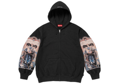 Supreme Michael Jackson Dangerous Zip Up Hooded Sweatshirt Black