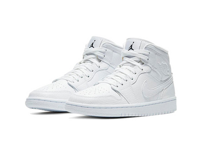 Nike Jordan 1 Mid White Snakeskin (Women's)