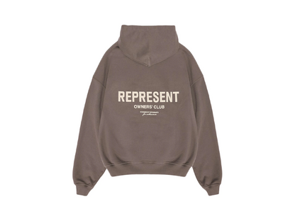 Represent Owners Club Zip Hoodie Fog