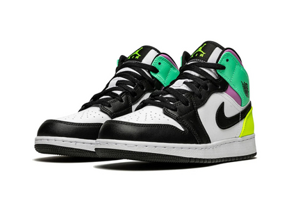 Nike Jordan 1 Mid Pastel Black Toe (GS)