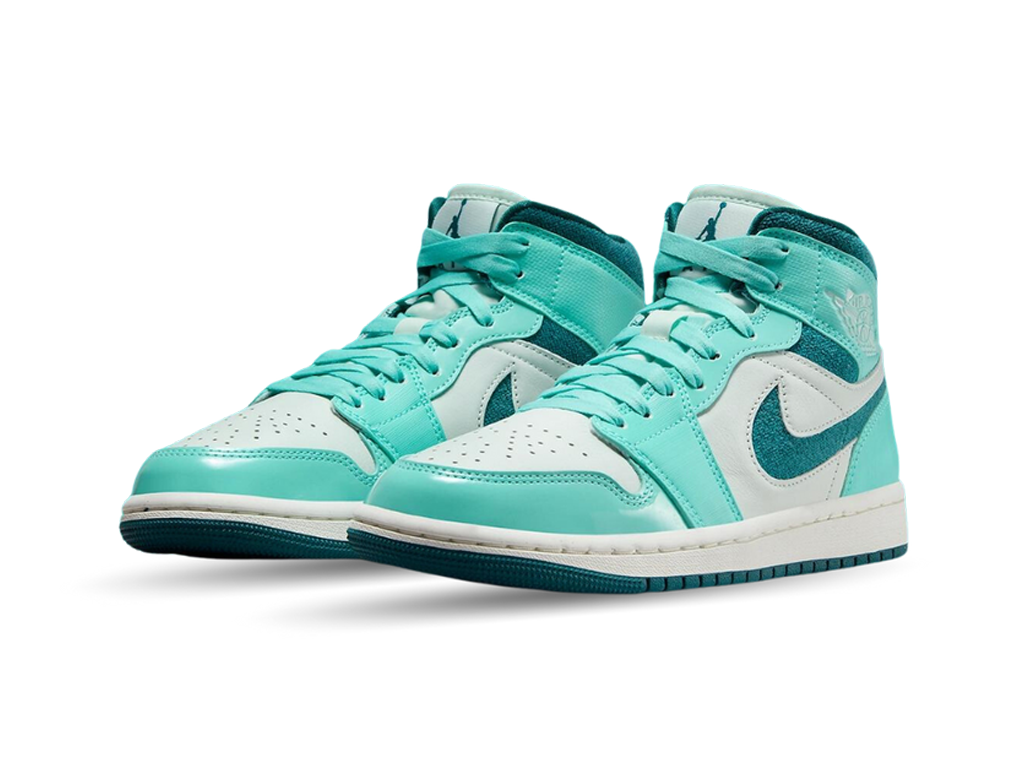 Nike Jordan 1 Mid Chenille Bleached Turquoise (Women's)