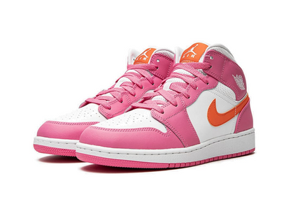 Nike Jordan 1 Mid Pinksicle Safety Orange (GS)